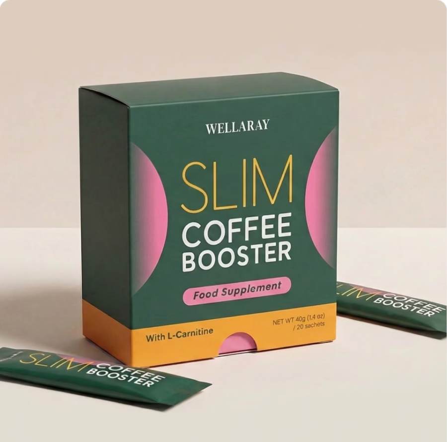 Boîte de Wellaray Slim Coffee Booster avec 20 sticks